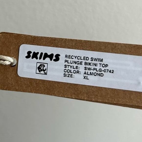 Skims Plunge Two Piece Bikini Set Womens Size XL Brown Underband  NWT - Picture 4 of 10